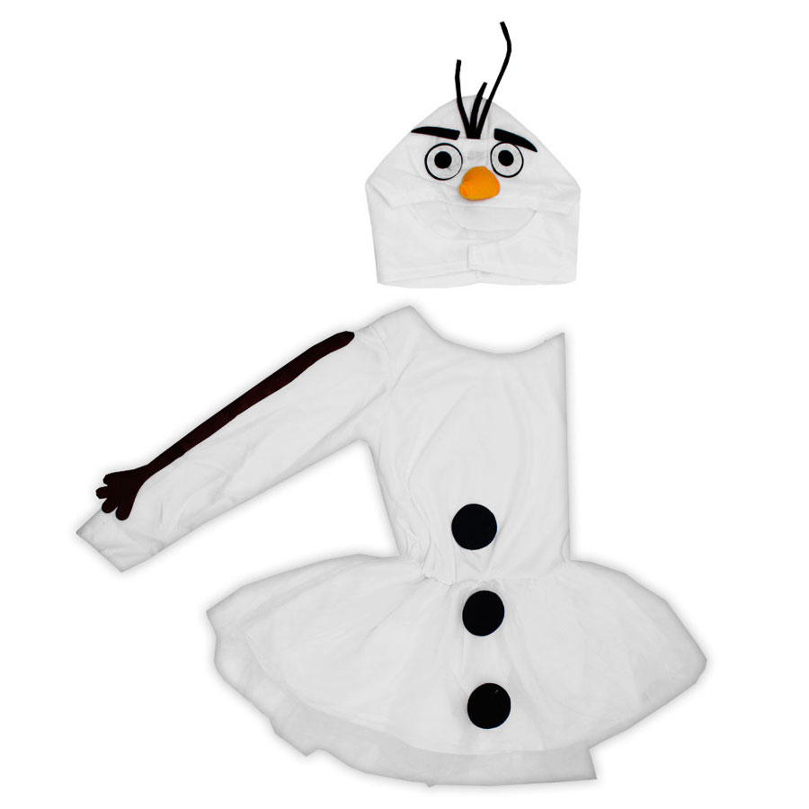 El extraño Persona con experiencia bestia Disfraz Niña Olaf Navidad
