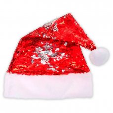 Gorro Papá Noel Navidad Lentejuelas